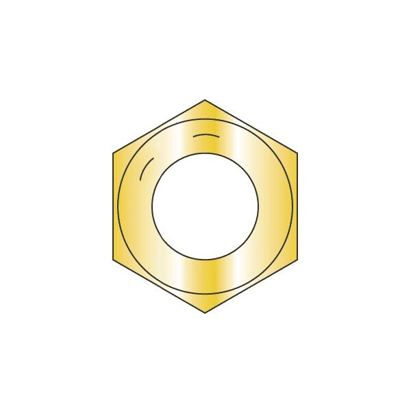 Newport Fasteners Hex Nut, 7/8"-14, Steel, Grade 8, Zinc Yellow, 3/4 in Ht, 200 PK 196921-BR-200 - main